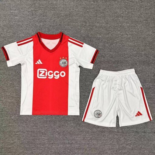 Ajax_Kid_s_home_Soccer_Kit_-_Jersey_Shorts_202526_2.jpg Ajax Kid's Home Soccer Kit - Jersey+Shorts 2025/26