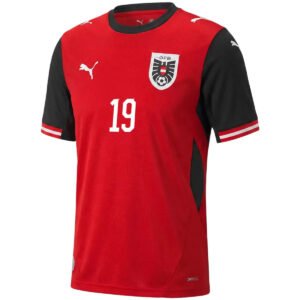 BAUMGARTNER19AustriaHomeJerseyWorldCup2026_1.jpg BAUMGARTNER #19 Austria Home Soccer Jersey 2026 World Cup