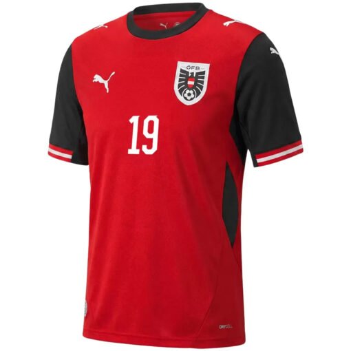 BAUMGARTNER19AustriaHomeJerseyWorldCup2026_1.jpg BAUMGARTNER #19 Austria Home Soccer Jersey 2026 World Cup