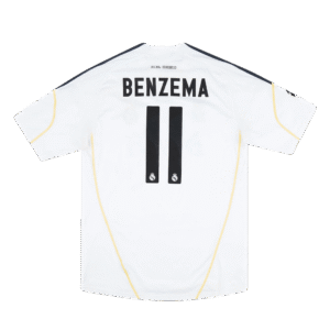 BENZEMA #11 Real Madrid 2009/10 Retro Home Soccer Jersey
