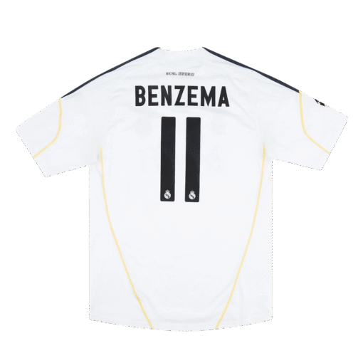BENZEMA #11 Real Madrid 2009/10 Retro Home Soccer Jersey