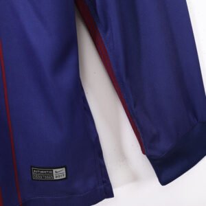 Barcelona 2017/18 Home Long Sleeve Retro Soccer Jersey
