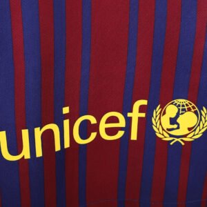 Barcelona 2017/18 Home Long Sleeve Retro Soccer Jersey