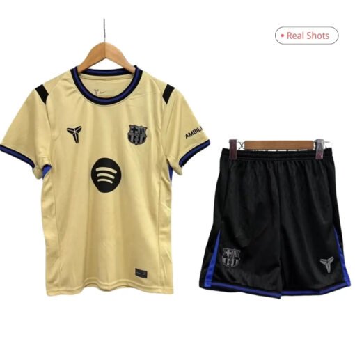Kid's Barcelona x Kobe Bryant Away Soccer Kit - Jersey+Shorts 2025/26