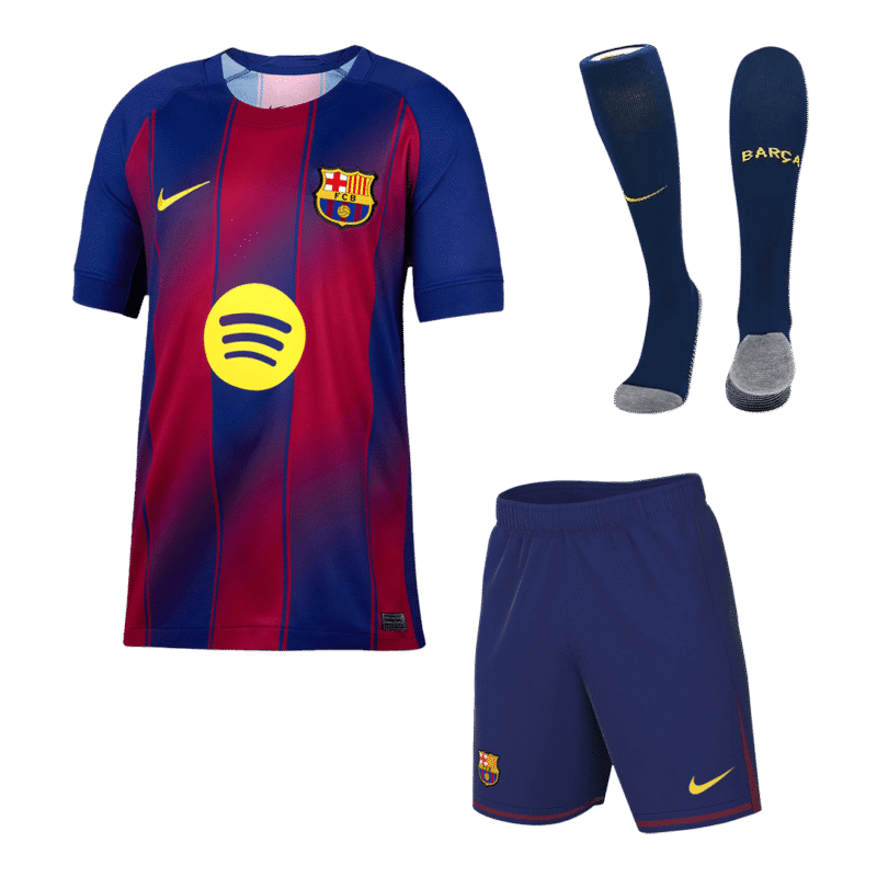 Barcelona Home Full Kit - Jersey+Shorts+Socks 2025/26