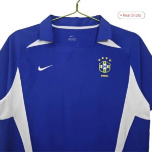 Brazil_200203_Away_Retro_Football_Jersey_4.jpg R.Carlos #6 Brazil 2002 Away Retro Football Jersey