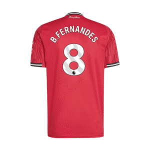 B.FERNANDES #8 Manchester United Home Soccer Jersey 2025/26