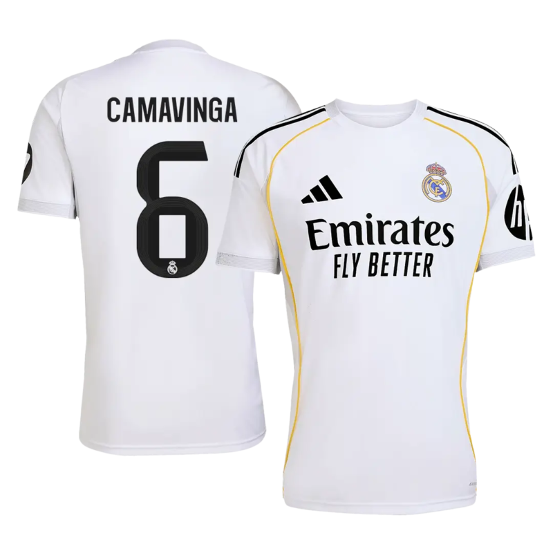 CAMAVINGA #6 Real Madrid Home Soccer Jersey 2025/26