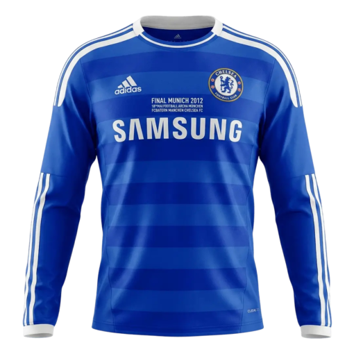 Retro Chelsea 2011/12 Home Long Sleeve Soccer Jersey - UCL