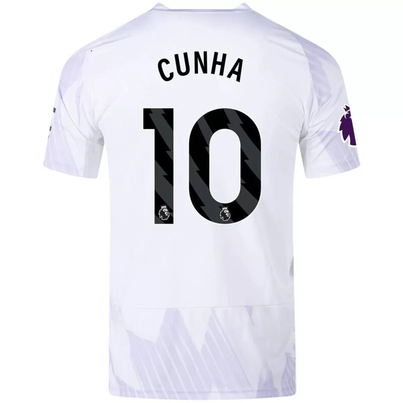Cunha #10 Manchester United Away Soccer Jersey 2025/26