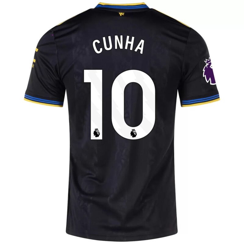 Cunha #10 Manchester United Third Away Soccer Jersey 2025/26