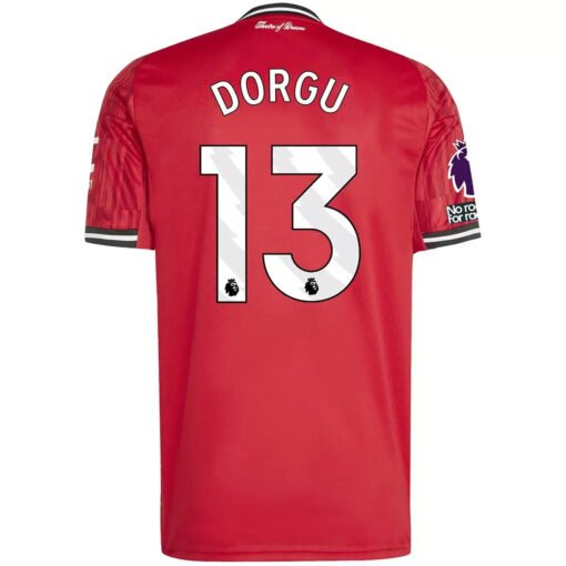 Dorgu #13 Manchester United Home Soccer Jersey 2025/26