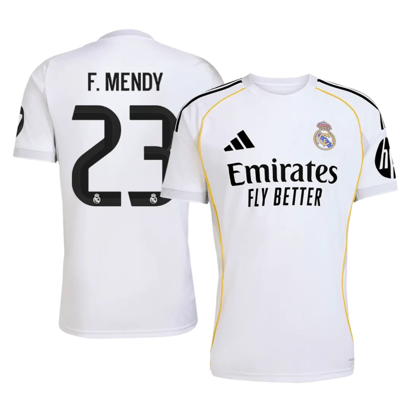 F.MENDY #23 Real Madrid Home Soccer Jersey 2025/26