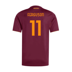 Ferguson_11_Roma_Home_Soccer_Jersey_202526.png Ferguson #11 Roma Home Soccer Jersey 2025/26