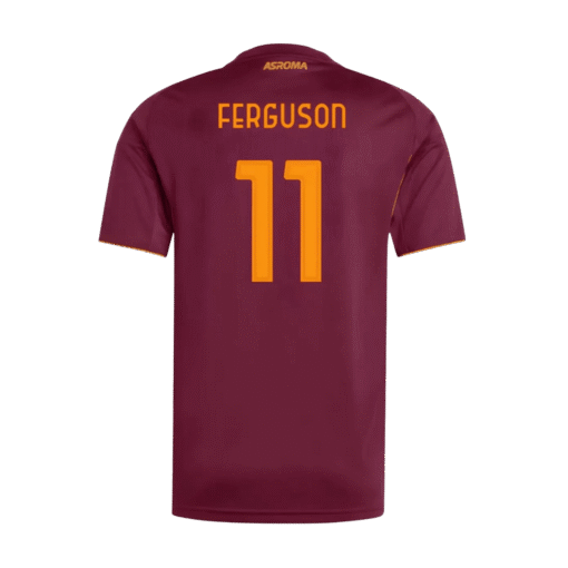 Ferguson_11_Roma_Home_Soccer_Jersey_202526.png Ferguson #11 Roma Home Soccer Jersey 2025/26