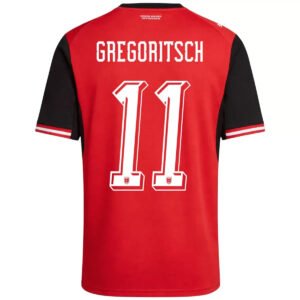 GREGORITSCH #11 Austria Home Soccer Jersey 2026 World Cup