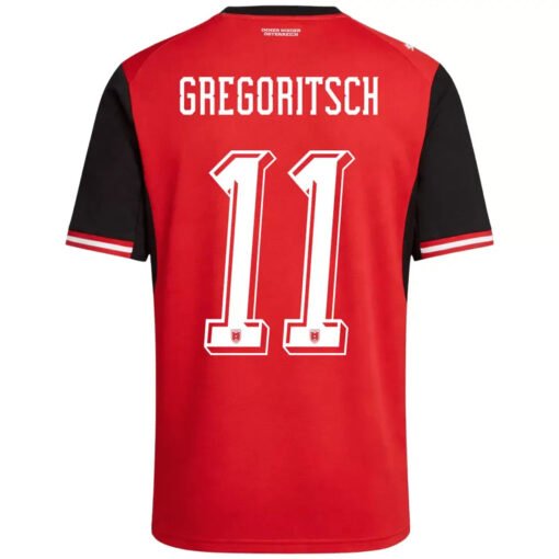 GREGORITSCH #11 Austria Home Soccer Jersey 2026 World Cup