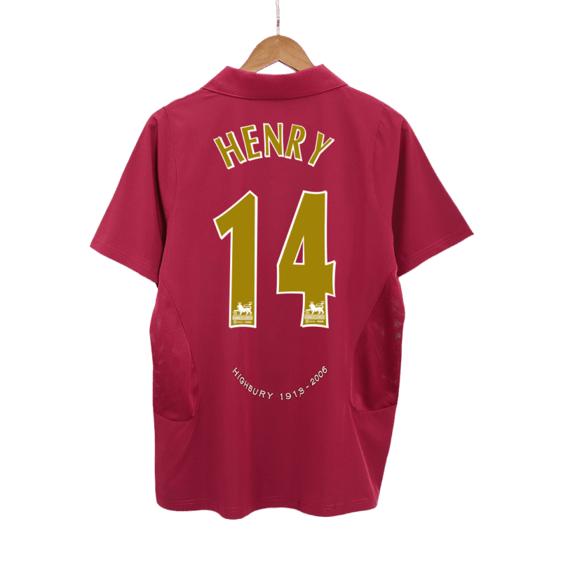 HENRY #14 Arsenal 2005/06 Home Retro Soccer Jersey