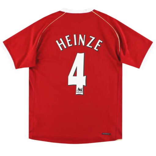 Heinze4RetroManchesterUnitedHomeJersey200607.jpg Heinze #4 Manchester United 2006/07 Home Retro Soccer Jersey