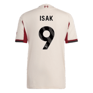 ISAK #9 Liverpool Away Player Version Soccer Jersey 2025/26