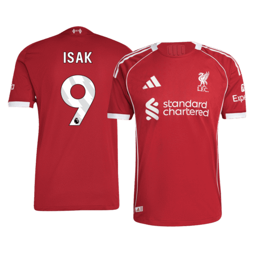 ISAK_9_Liverpool_Home_Player_Version_Soccer_Jersey_2025_26-1.png ISAK #9 Liverpool Home Player Version Soccer Jersey 2025/26