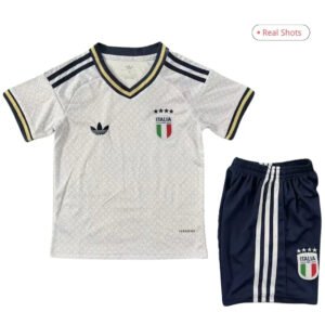 Italy_Away_kids_2026_2.jpg Kid's Italy Away Soccer Kit - Jersey+Shorts 2026