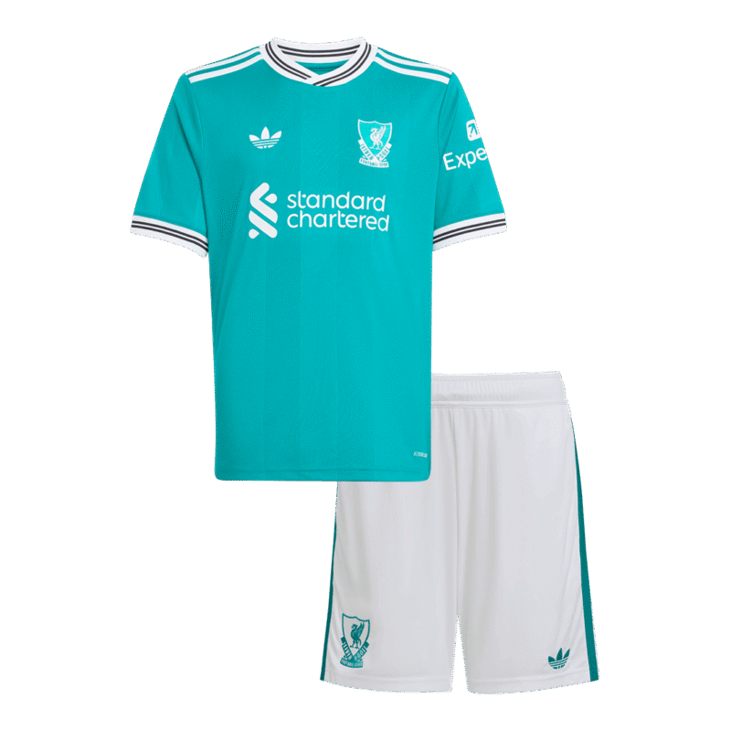 Kid's Liverpool Third Away Kit - Jersey+Shorts 2025/26