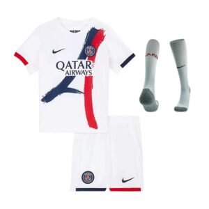 Kid's PSG Away Jersey Full Kit 2025/26