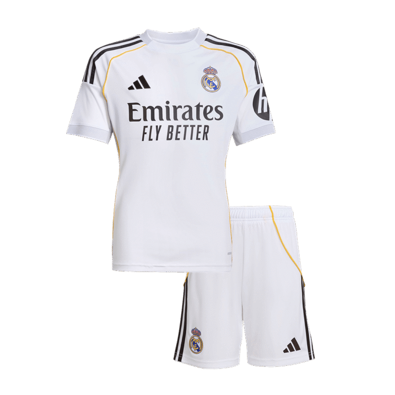 Kid_s_Real_Madrid_Home_Kit_-_Jersey_Shorts_2025_26.png Kid's Real Madrid Home Kit - Jersey+Shorts 2025/26
