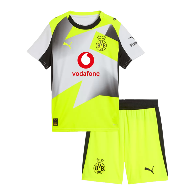 Kids_Borussia_Dortmund_away_kit_2025_26.png Kid's Borussia Dortmund Away Kit - Jersey+Shorts 2025/26