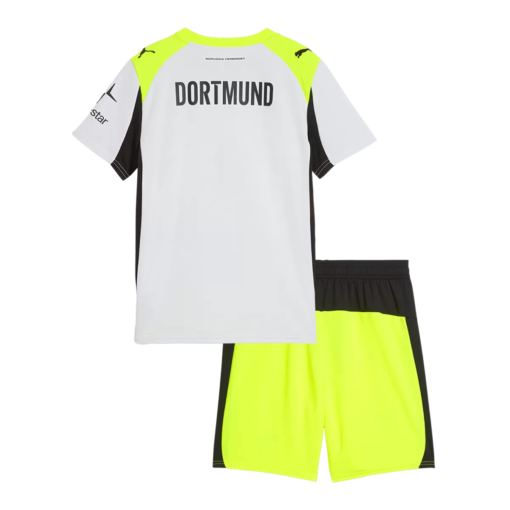 Kids_Borussia_Dortmund_away_kit_2025_26_2.png Kid's Borussia Dortmund Away Kit - Jersey+Shorts 2025/26