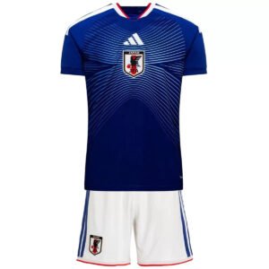 Kids_Japan_Home_Jersey_Kit_World_Cup_2026_2.jpg Kid's Japan Home Soccer Kit 2026 World Cup - Jersey+Shorts