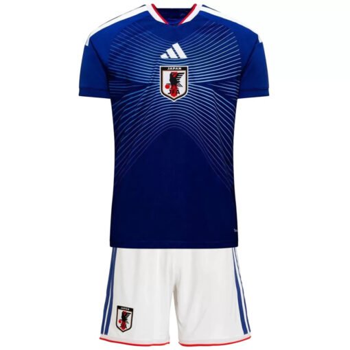 Kids_Japan_Home_Jersey_Kit_World_Cup_2026_2.jpg Kid's Japan Home Soccer Kit 2026 World Cup - Jersey+Shorts