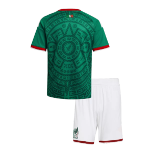 Kids_Mexico_Home_Jersey_Kit_2025_26_1.png Mexico Home Kid's Soccer Kit (Jersey+Shorts) 2026