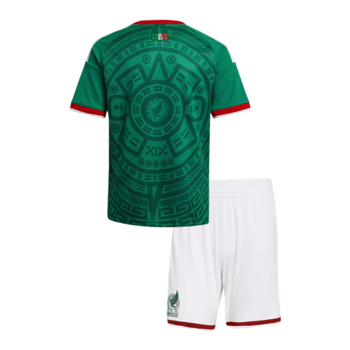 Kids_Mexico_Home_Jersey_Kit_2025_26_1.png Mexico Home Kid's Soccer Kit (Jersey+Shorts) 2026