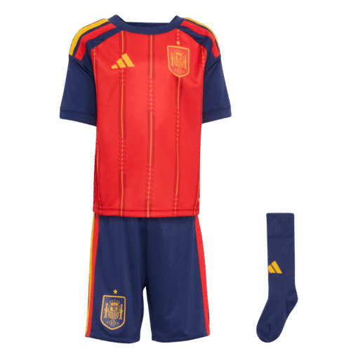 Kids_Spain_Home_Soccer_Jersey_2026_World_Cup_2.png Spain Kid's Home Full Kit - Jersey+Shorts+Socks 2025/26