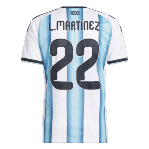 L.MART??NEZ #22 Argentina Home Soccer Jersey 2026 World Cup