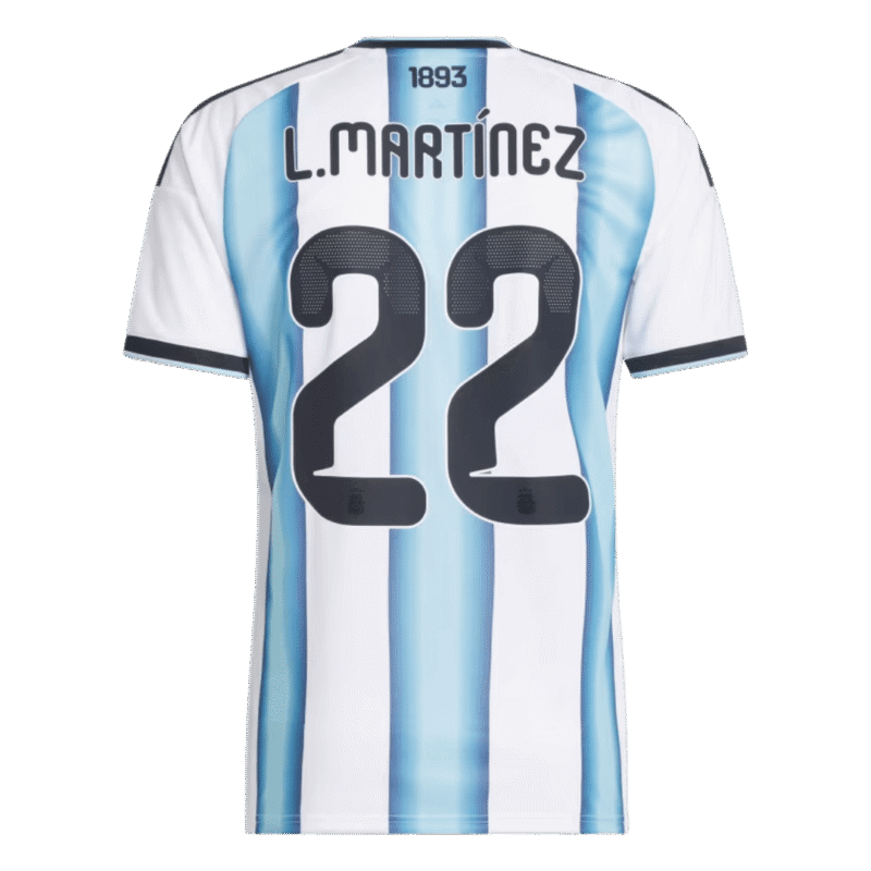 L.MART??NEZ #22 Argentina Home Soccer Jersey 2026 World Cup