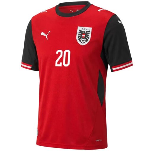 LAIMER #20 Austria Home Soccer Jersey 2026 World Cup