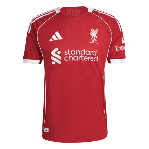 Liverpool_Home_Player_Version_Soccer_Jersey_2025_26.png ISAK #9 Liverpool Home Player Version Soccer Jersey 2025/26