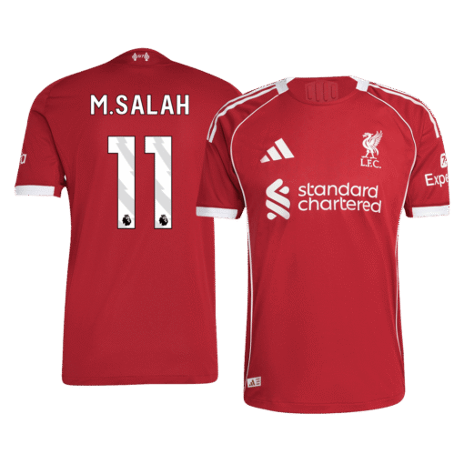 M.SALAH #11 Liverpool Home Player Version Soccer Jersey 2025/26