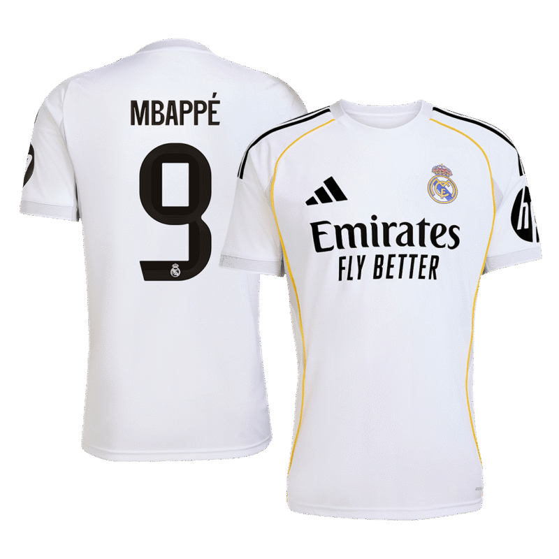 MBAPP?? #9 Real Madrid Home Soccer Jersey 2025/26 White