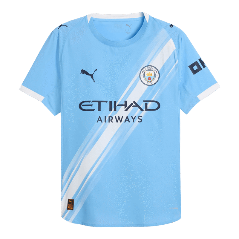 Manchester City Home Player Version Soccer Jersey 2025/26 Blue