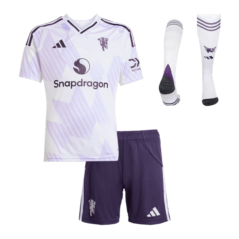 Manchester United Kid's Away Full Kit - Jersey+Shorts+Socks 2025/26