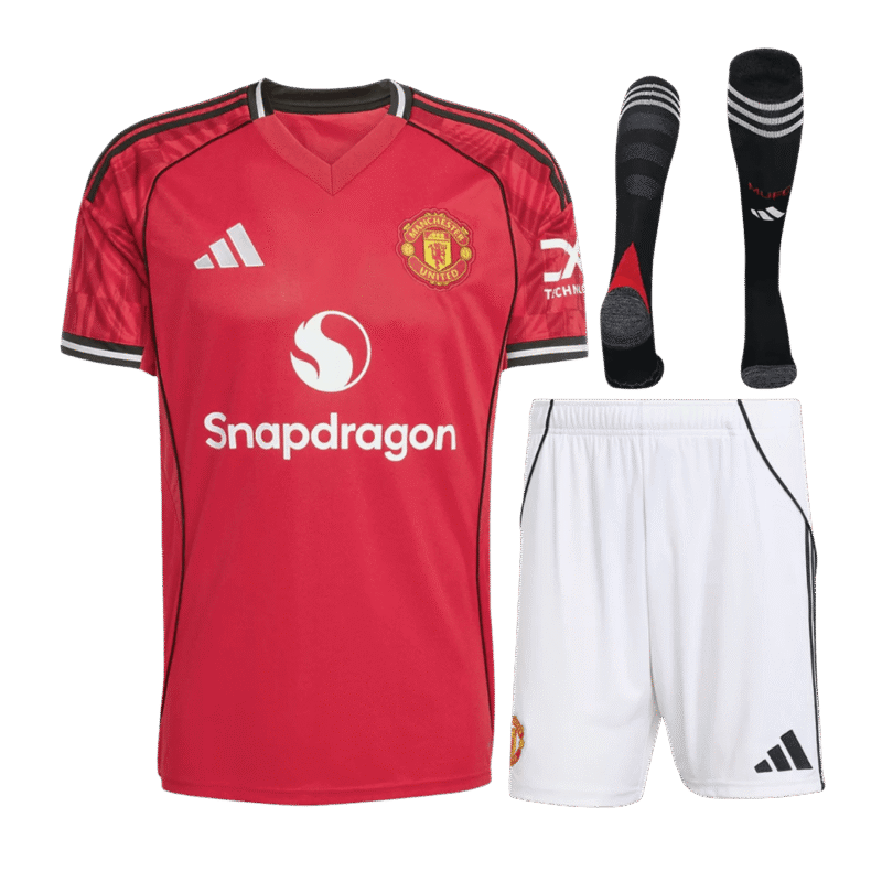 Manchester United Home Full Kit - Jersey+Shorts+Socks 2025/26