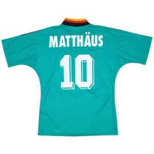 Matth?us #10 Retro Germany Away Football Jersey World Cup 1994
