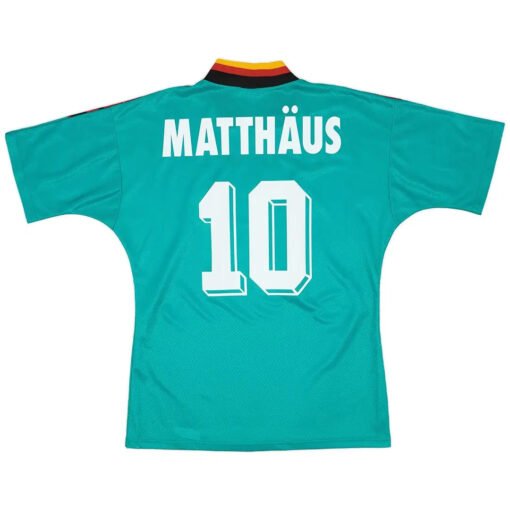 Matth?us #10 Retro Germany Away Football Jersey World Cup 1994
