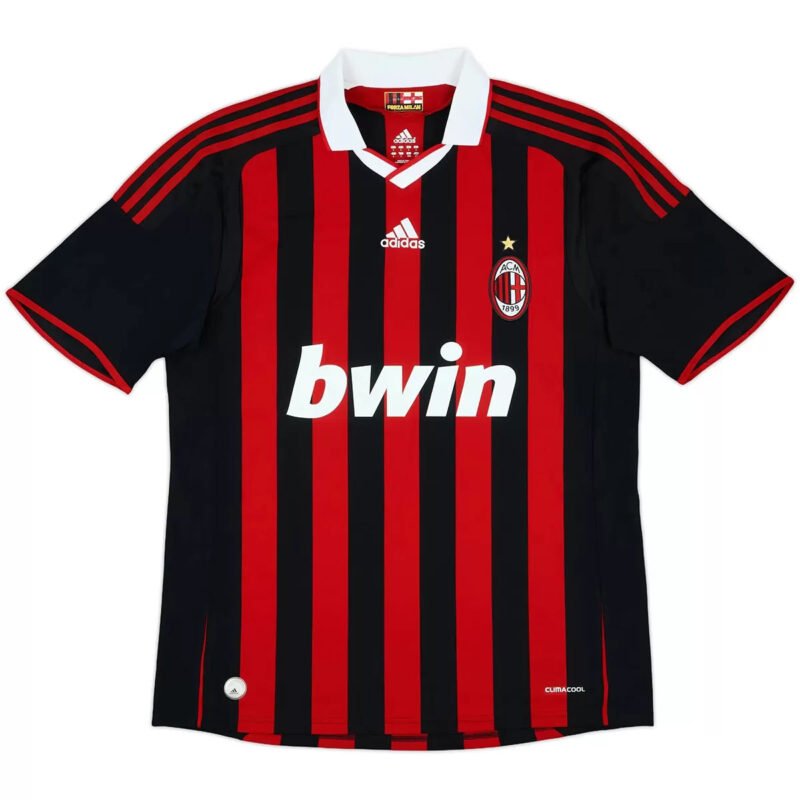 AC Milan 2009/10 Home Retro Soccer Jersey