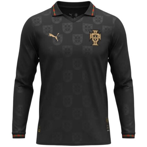 Portugal_Black_Panther_Special_Edition_Long_Sleeve_Jersey_2026_2.jpg Portugal 2026 Pantera Negra Long Sleeve Football Jersey