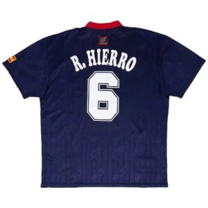 R.HIERRO6RetroSpainAwayJersey1996.jpg R. HIERRO #6 Spain 1996 Away Retro Football Jersey